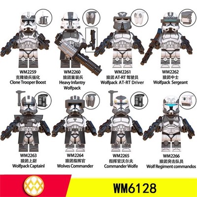WM6128 Clone Cavalry Wolf Rebuild Montage Baustein Puppet Tasche