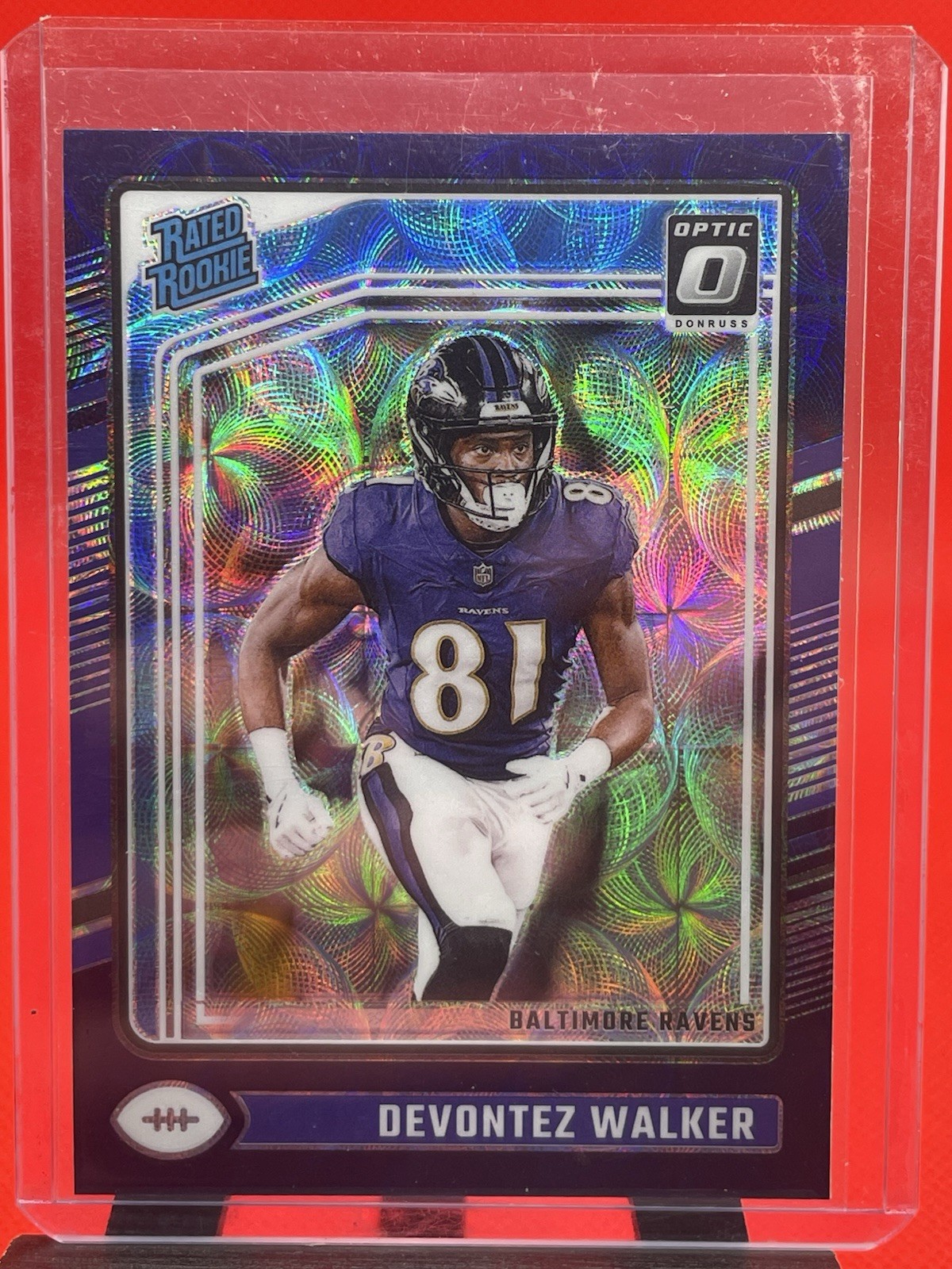 2024 Panini Donruss Optic - Rated Rookie Devontez Walker #228 Purple Scope Prizm