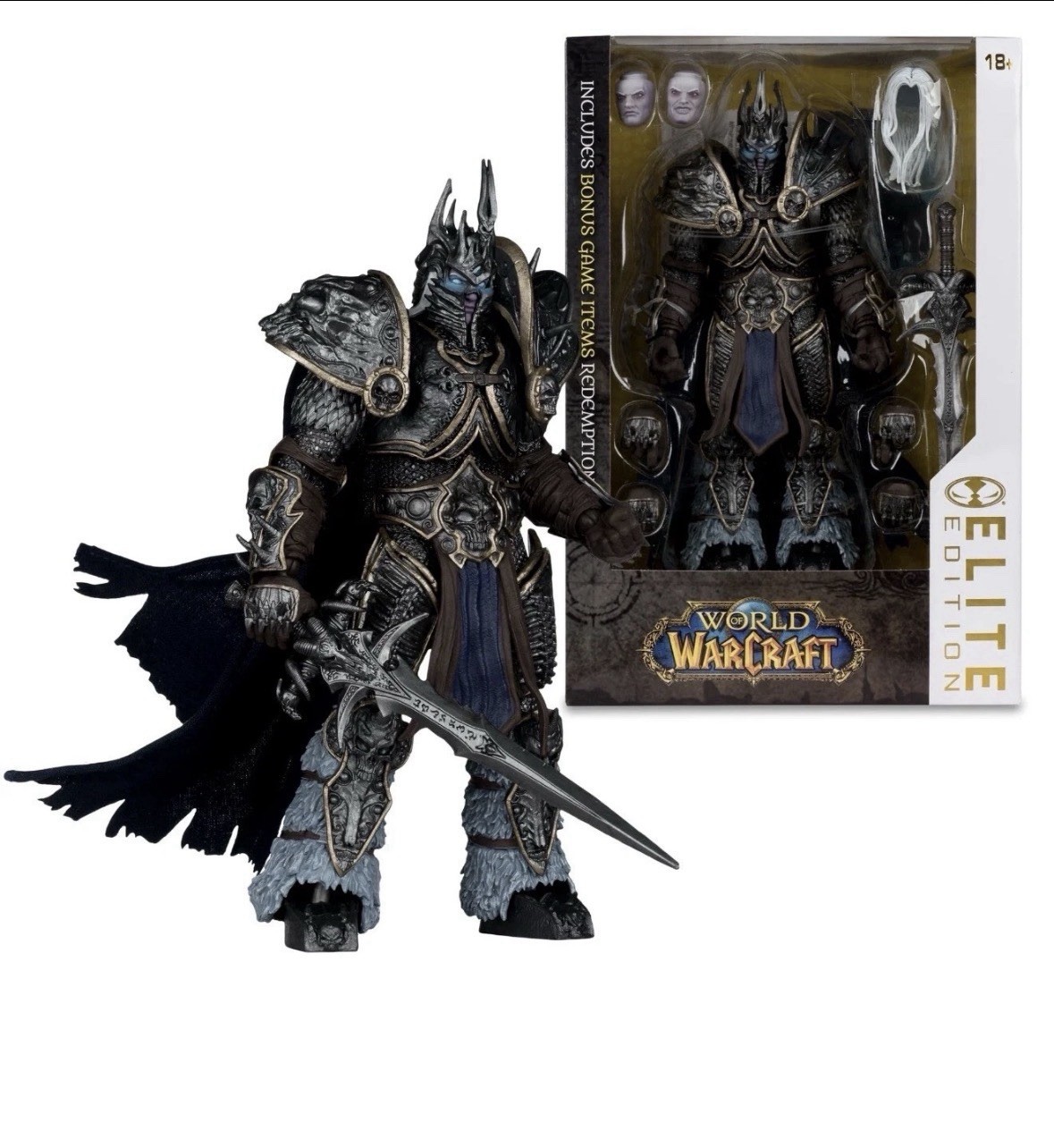 McFarlane The Lich King Elite Edition World of Warcraft Figure New With Code