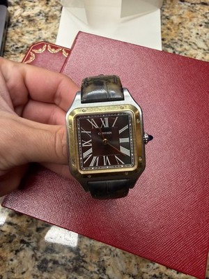 Cartier Santos-Dumont Yellow Gold/Steel Watch W2SA0015 Limited Edition 500 piece