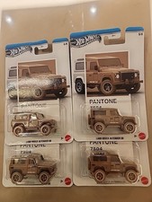 Lot of 4 2026 Hot Wheels Silver Series LAND ROVER DEFENDER 90 5/6 Pantone 7504
