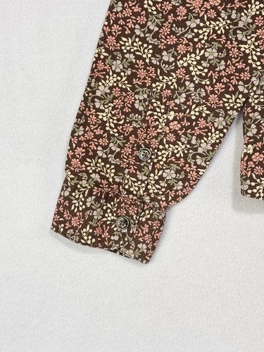 Chemise vintage LL fève boutonnée fleurie femme grand coton joli cottagecore - Photo 11/15