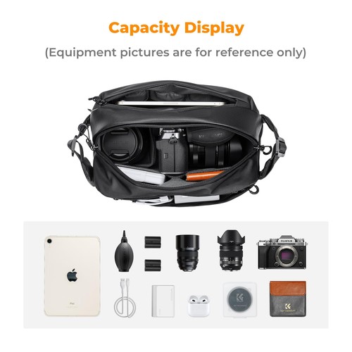 2 in 1 Sling Bag Everyday Shoulder Bag & Multifunction Photography Crossbody ... - Picture 2 of 8