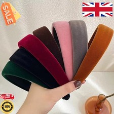 Velvet Aliceband Hair Band Headband Accossory Inner Braid one size