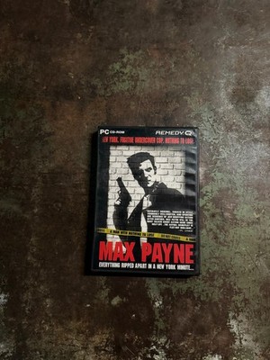 Max Payne PC Game Remedy PC CD-ROM Disc Manual Included Black Case Original