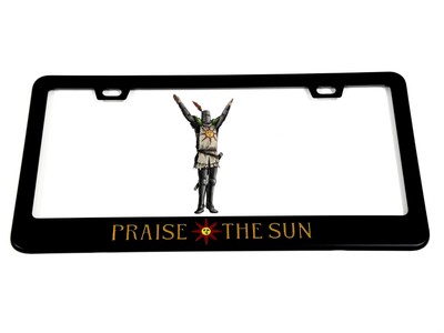 PRAISE THE SUN LICENSE PLATE | BLACK METAL | DARK SOULS | GAMING | SOLAIRE | USA