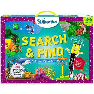 Skillmatics Search and Find Educational Game - Reusable Preschool Learning Ac...