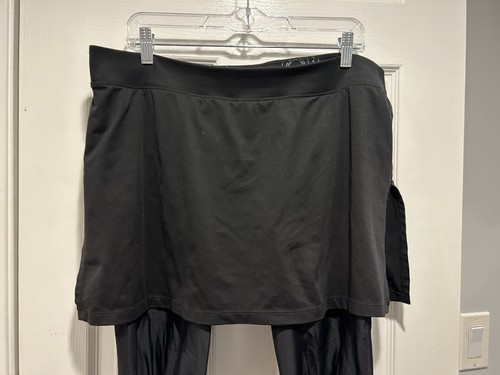Novara Cycling Bike Skirt Capri Leggings Size XL Padded Black Pocket Biking - Picture 2 of 9
