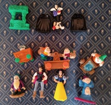Vintage 1992 Disney Snow White McDonald  s Happy Meal Kids Toys Set near complete