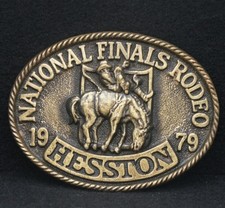 WB01173 NOS NFR  1979 NATIONAL FINALS RODEO  HESSTON COLLECTOR BELT BUCKLE