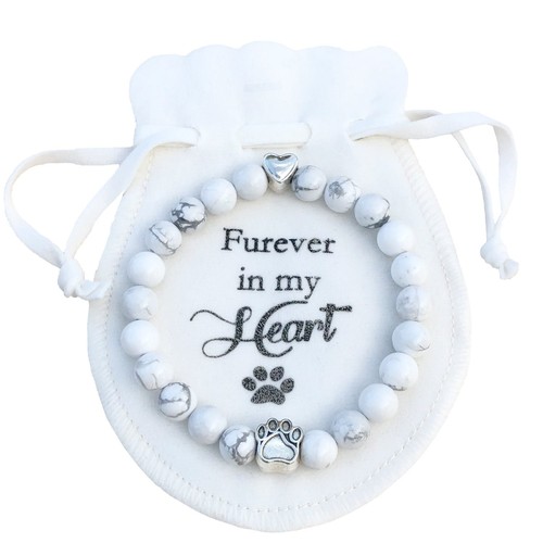 A.B.C. Pet Memorial Bracelet-Loss of Pet Gifts with Rainbow Bridge Card in Lo...