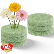 Chunful 6 Pcs Cemetery Vase Floral Foam Inserts Round Green