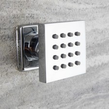 Adjustable Square Brass Shower Body Spray Jets for Targeted Hydromassage