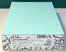 60# Green Lettermark Opaque 8.5"x11" Printer Paper 500/ream for Flyers, etc