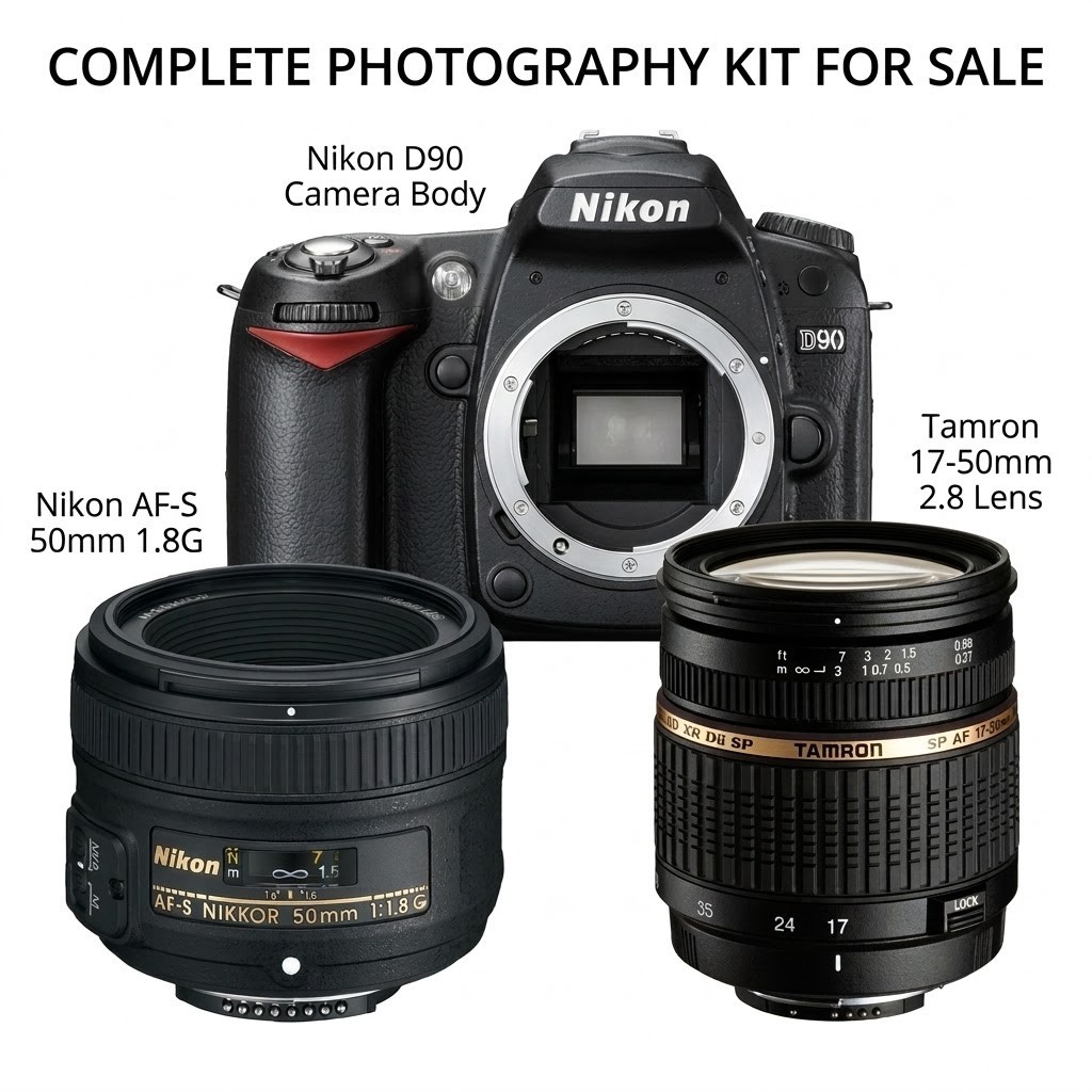 Complete kit: Nikon D90(broken) + Tamron 17-50 2.8 + 50mm 1.8 | eBay