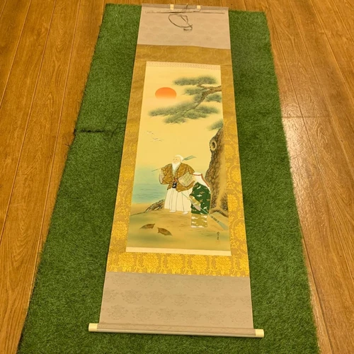 Copying Hanging Scroll Mori Toyoshi Takasago 1-Chome Foil, 5-Stand With A Box, L