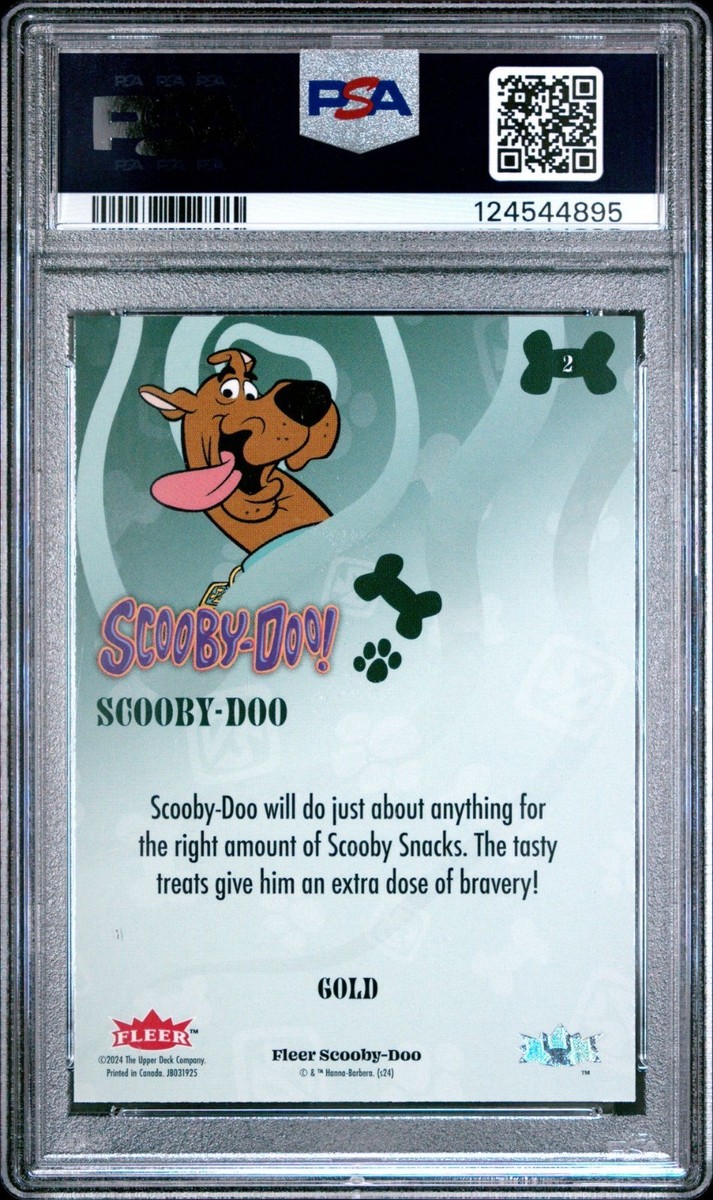 2024 UPPER DECK FLEER SCOOBY-DOO #2 SCOOBY-DOO GOLD PSA MINT 9 | eBay