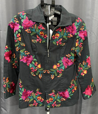 Spirit Coldwater Creek Embroidered Floral Jacket