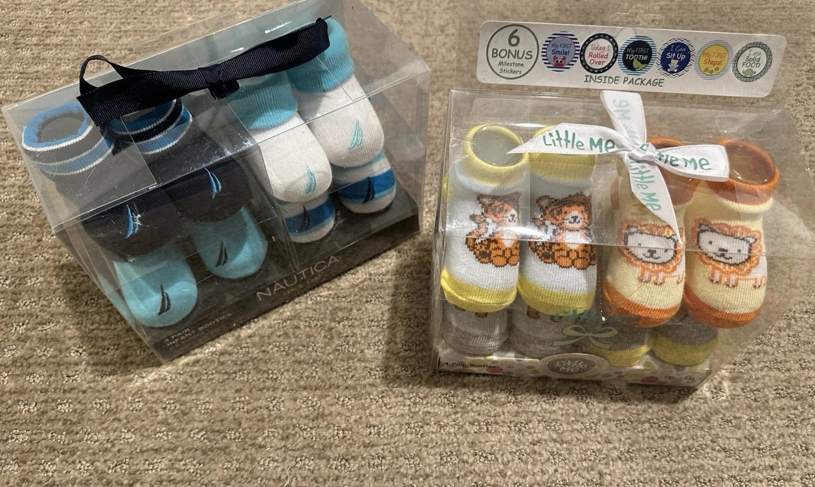 8 Pair of Designer Baby Socks - 4 Pair of Nautica + 4 Pair of Little Me Booties
Opens in a new windo