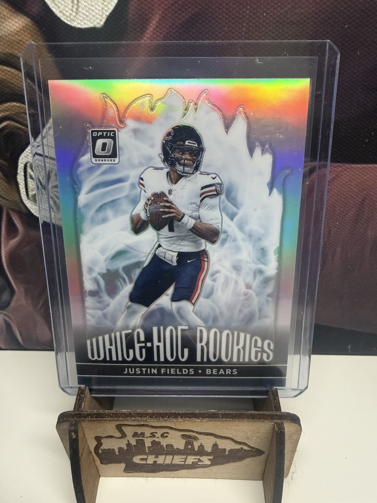 JUSTIN FIELDS 2021 Donruss Optic White Hot Rookies (RC) Silver Holo #WHR-2