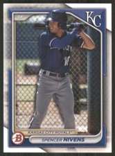 2024 Bowman Prospects #BP-37 Spencer Nivens Kansas City Royals 46553