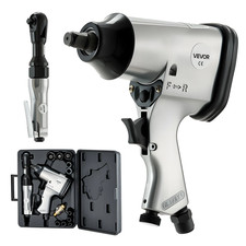 12 Air Impact Wrench 38 Ratchet Combo 19 Pc Kit W Sockets Case