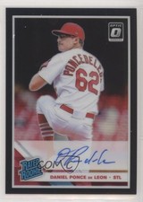 2019 Panini Donruss Optic Black Prizm 48/50 Daniel Ponce de Leon Auto 0c6