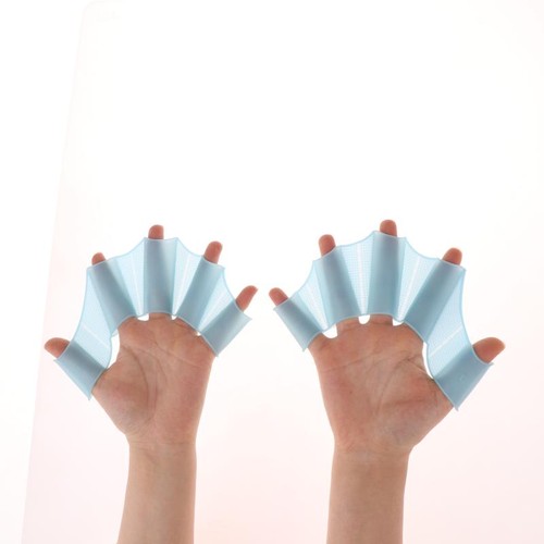 Silicone Swimming Fins Flipper Men Women Child Swim Pool Sport Webbed Gloves-me - Picture 4 of 21