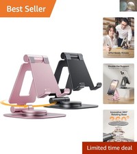 2-Pack 360 Rotating Phone Stand: Elegant Adjustable Holders for All Smartphones