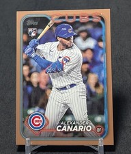 Alexander Canario Gold Border /2024 Rookie RC 2024 Topps Series 2 Card #452 Cubs. rookie card picture