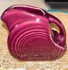 Fiestaware Ceramic Mini Disc Pitcher RETIRED Claret/FREE Shipping