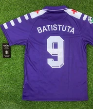 Fiorentina Camisa Replica de Futbol Retro, 1995 Batistuta Tallaje Americano Sz L