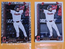 2025 Topps NOLAN JONES Silver Crackle Foilboard Parallel + Base Card Guardians