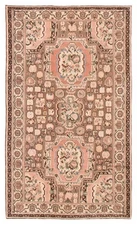 Traditional Vintage Hand-Knotted Oriental Carpet 5'9" x 9'8" Wool Area Rug