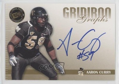 2009 Press Pass Signature Edition Gridiron Graphs Gold Aaron Curry Auto 0o6v