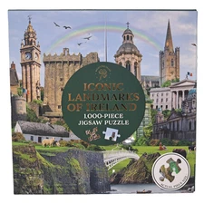 Iconic Landmarks of Ireland 1000 PC Jigsaw Puzzle + Poster Professor Puzzle New