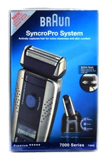 NIB! Braun Series 7680 SyncroPro System Smart Logic Rechargeable Electric Shaver