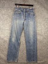 Vintage Levi  s 501xx Faded Denim Jeans 32x34 Fits 30x31 Made in USA Distressed