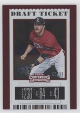 2019 Panini Contenders Draft Picks Ticket 26/99 Logan Wyatt (Red Jersey) #18 3c2