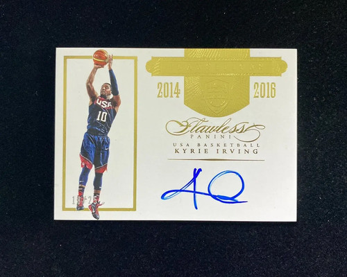 2015-16 Panini Flawless Transitions #TR-K13 Kyrie Irving Auto 18/25 USA WU89