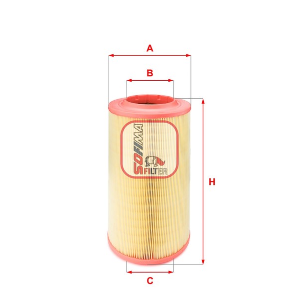 Sofima Luftfilter Filtereinsatz FüR Fiat Ducato Kasten 130 Multijet 2.3 D 115-image
