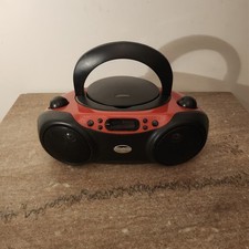 GPX BC232R Portable Boombox CD Player AM/FM Radio Red Tested/Works