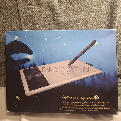 Wacom Bamboo Capture CTH470 Pen & Touch Digital Drawing Pad Open Box