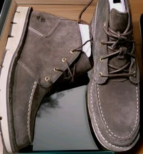 Mens Timberland Westmore Moc Toe Chukka Boot Canteen Premium Suede Sz 10.5