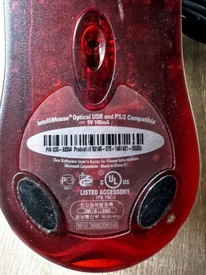 Microsoft IntelliMouse Optical USB PS/2 Maus Vintage