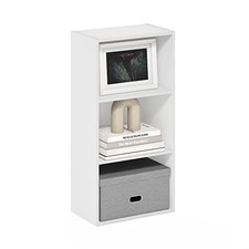 Luder Open Shelf Bookcase 3-Tier White