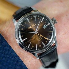 Seiko Presage GMT “Rusty Nail” Automatic Brown Gradient Dial Watch SSK039J1 4