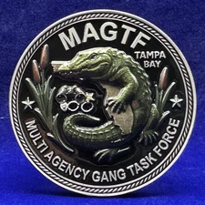 🔥 Sought After - Tampa Bay Multi-Agency Gang Task Force Challenge Coin (Silver)
