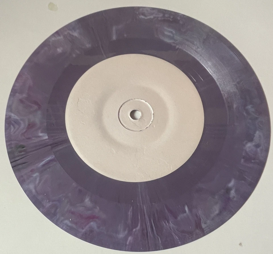 Bruce Springsteen Purple Swirl 7" Fan Pressing Live Tracks 33RPM Blank Labels - Image 2 of 4