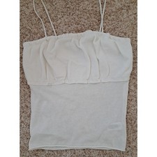 Womens Wild Fable White Tie Shoulder Top Size...